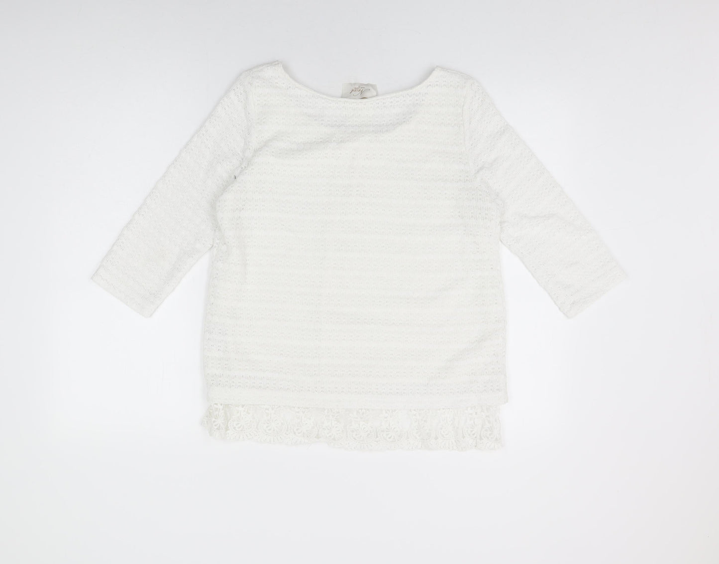 Womens UK Size 12 NEXT White Basic T-Shirt