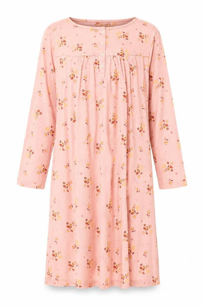 Afibel Womens Pink Floral Polyester Top Dress Size 14 Button