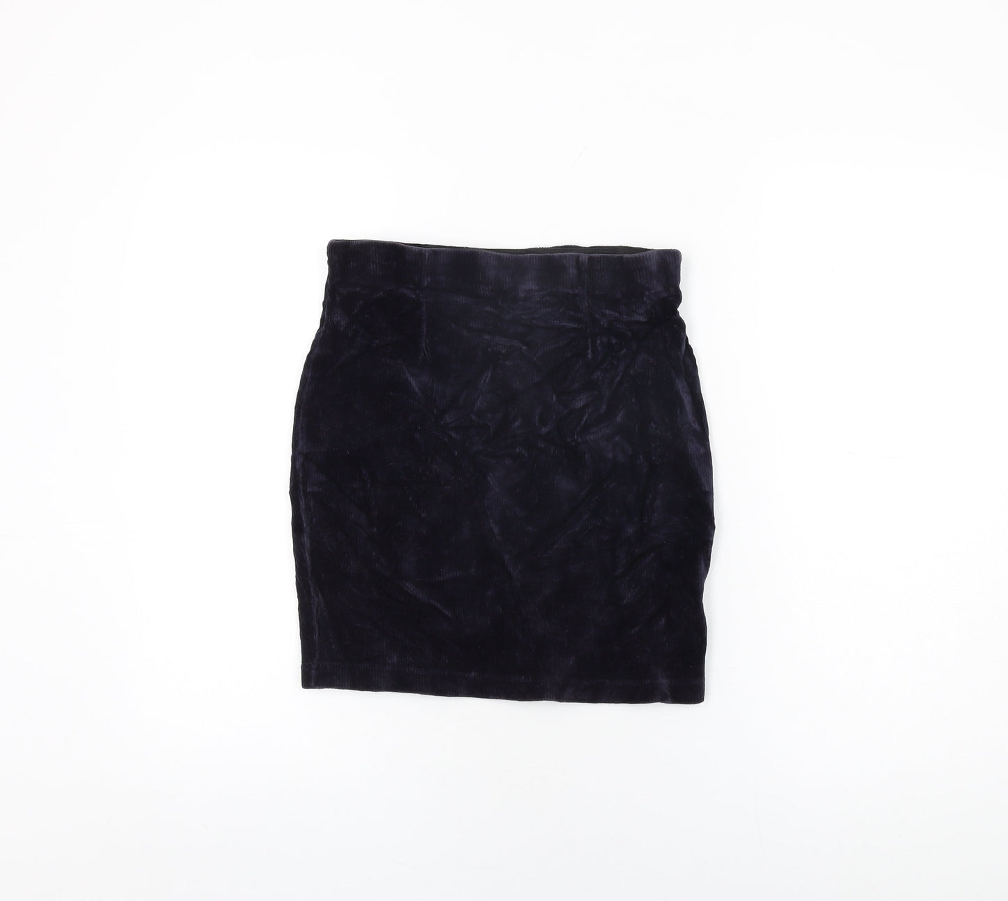 Womens UK Size 12 Warehouse Mini Velour Skirt