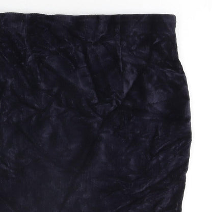Womens UK Size 12 Warehouse Mini Velour Skirt