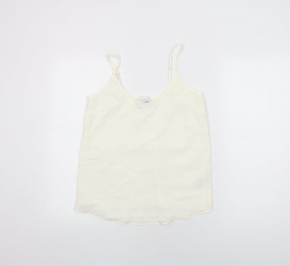Womens UK Size 6 Topshop White Camisole T-Shirt