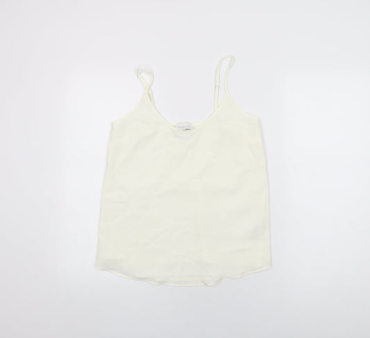 Womens UK Size 6 Topshop White Camisole T-Shirt
