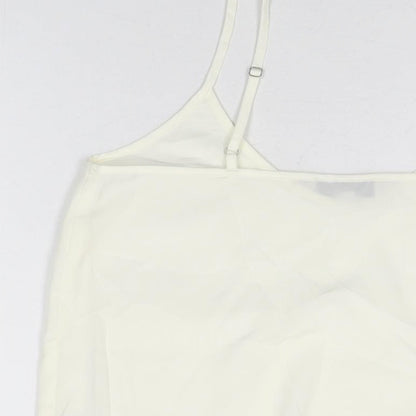 Womens UK Size 6 Topshop White Camisole T-Shirt