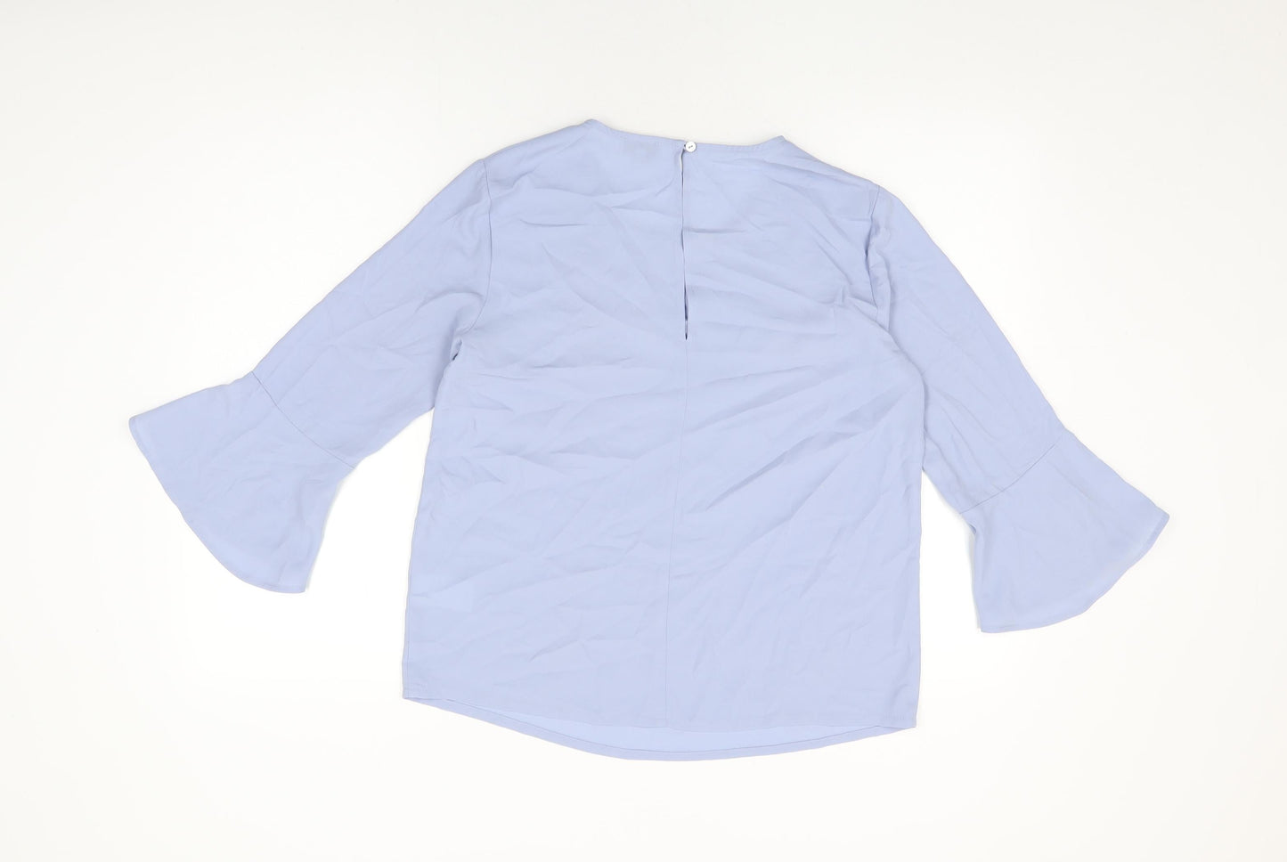 Womens UK Size 10 Warehouse Blue Basic Blouse