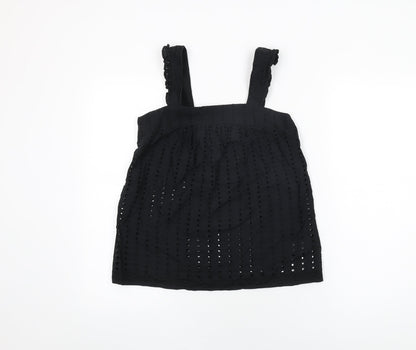 Womens UK Size 6 NEXT Black Basic T-Shirt