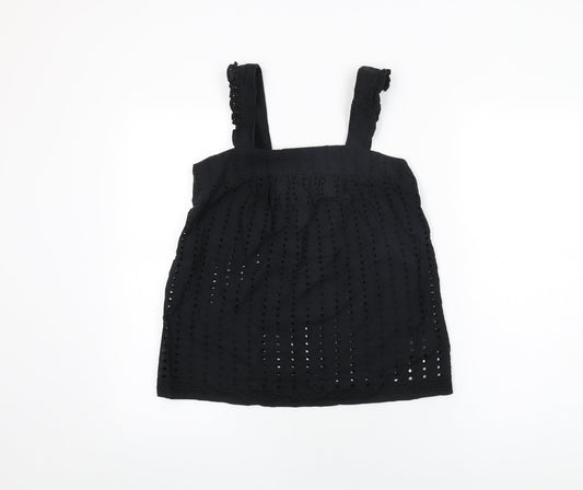 Womens UK Size 6 NEXT Black Basic T-Shirt