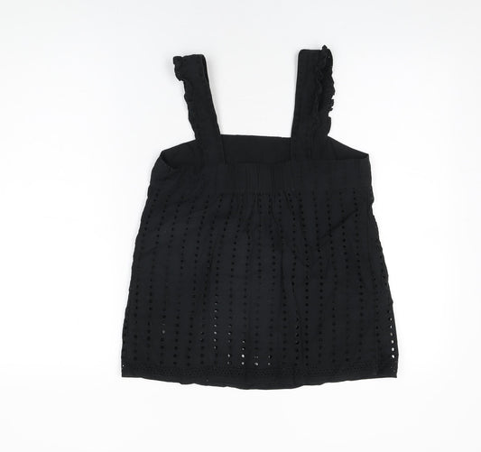 Womens UK Size 6 NEXT Black Basic T-Shirt