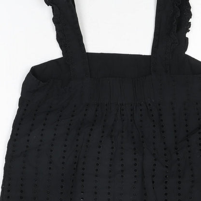 Womens UK Size 6 NEXT Black Basic T-Shirt