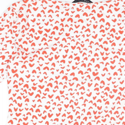 Womens UK Size 8 Marks and Spencer White Basic T-Shirt