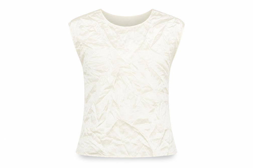 Womens UK Size 12 Pure Ivory Basic T-Shirt