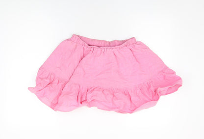 In the Style Womens Pink Cotton Mini Skirt Size 10