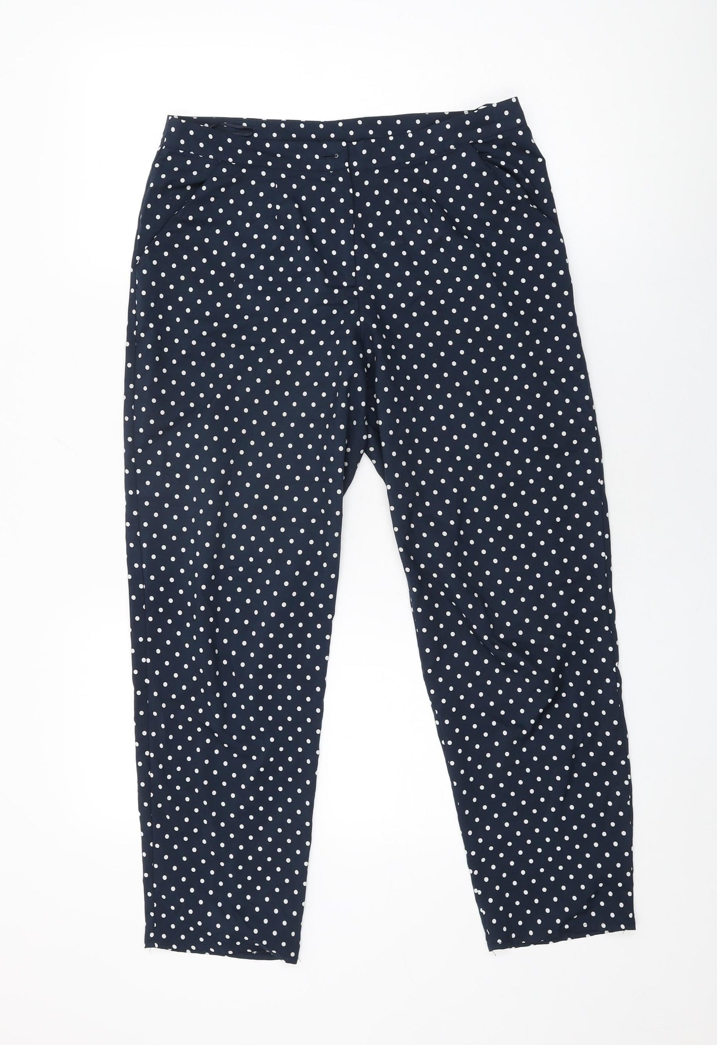 Womens UK Size 10 Miss Selfridge Regular Fit  Blue Trousers