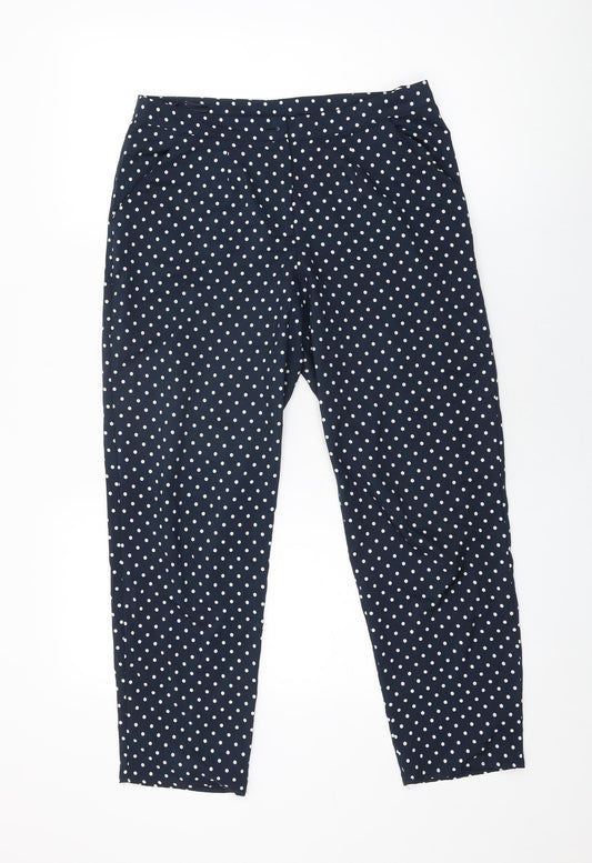 Womens UK Size 10 Miss Selfridge Regular Fit  Blue Trousers
