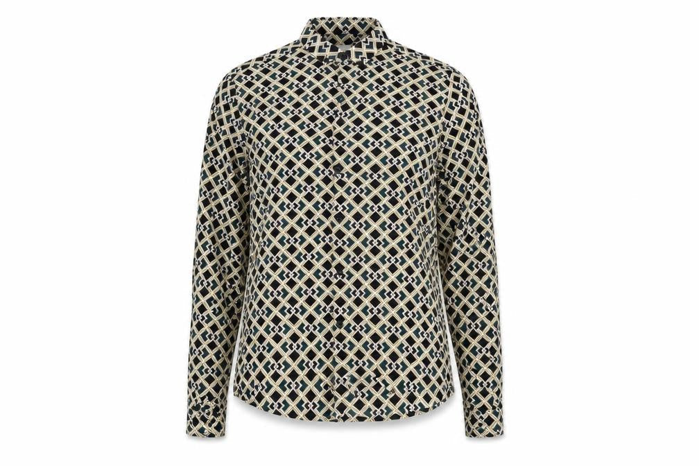Womens UK Size S River Island Green Basic Button-Up