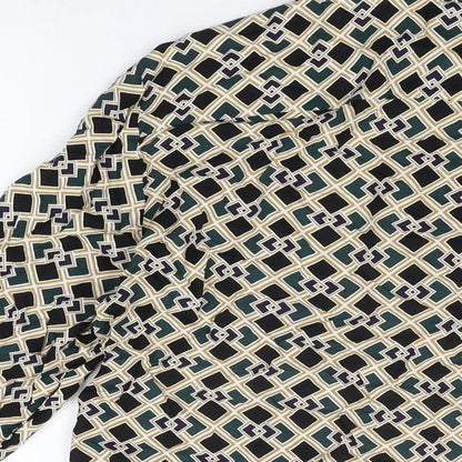 Womens UK Size S River Island Green Basic Button-Up