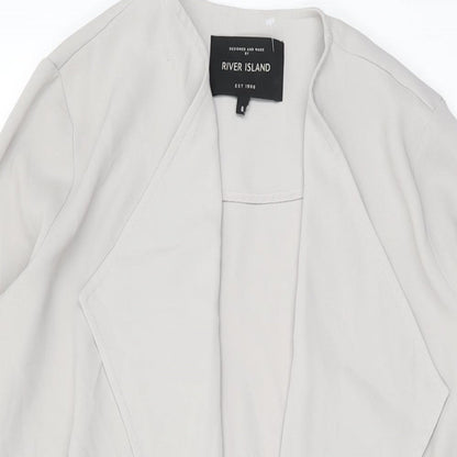 Womens UK Size 8 River Island Grey Jacket