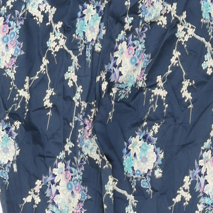 Womens UK Size 10 Oasis Regular Fit  Blue Trousers