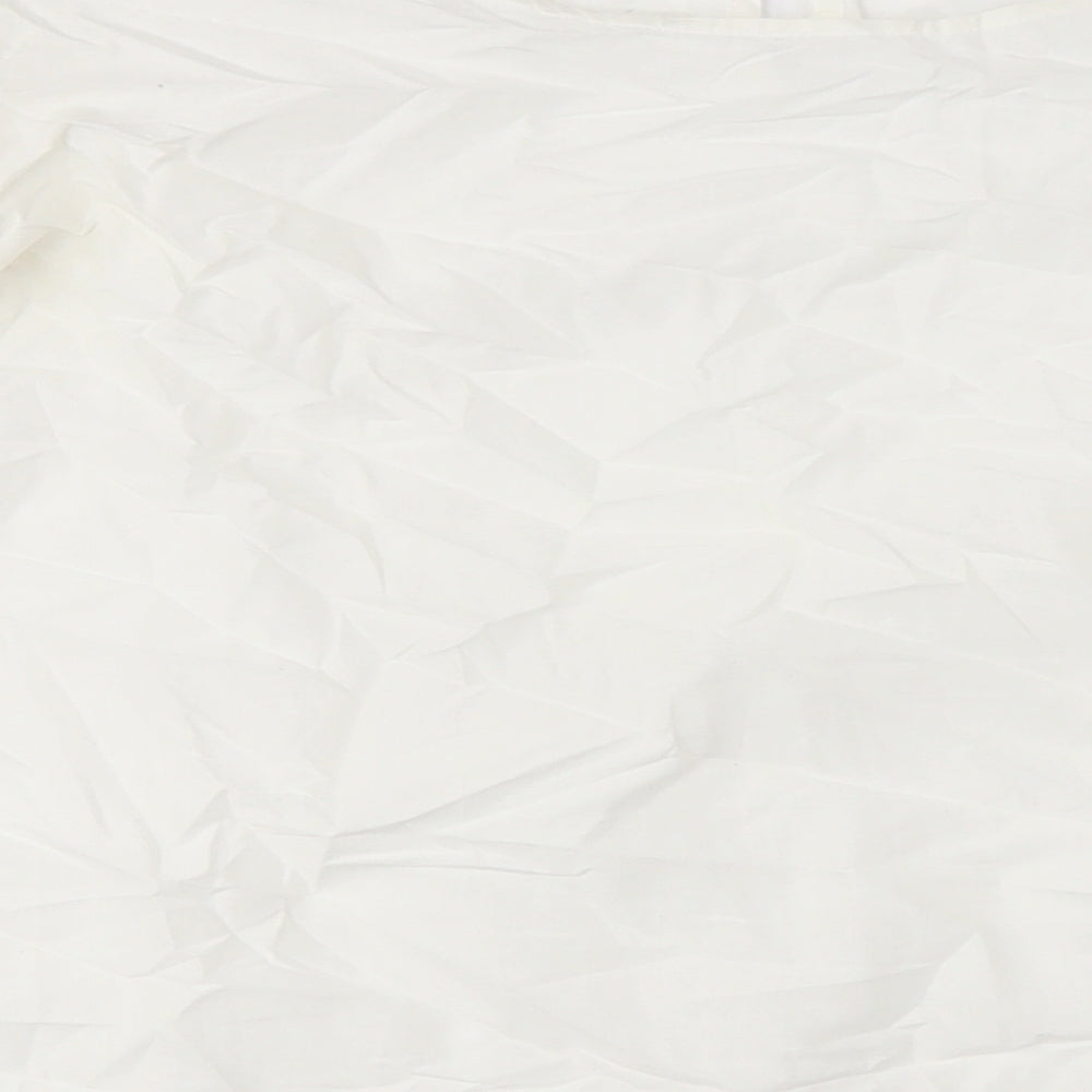 Womens UK Size 20 Unknown Ivory Cropped Blouse
