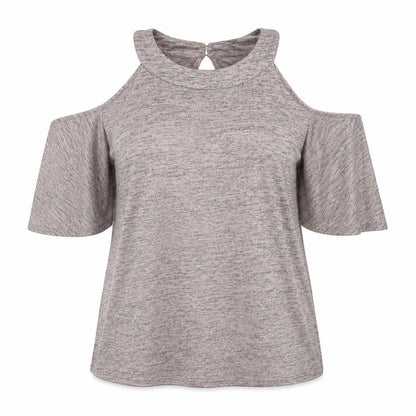Womens UK Size 14 Warehouse Brown Basic T-Shirt