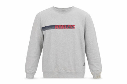 Mens UK Size S Henleys Grey Pullover Sweatshirt