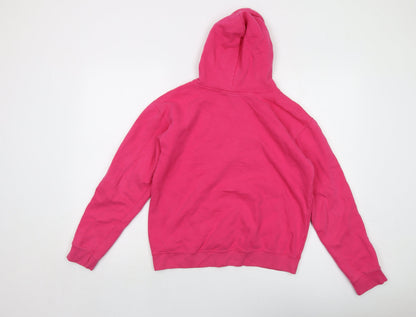 Los Angeles Womens Pink Cotton Pullover Hoodie Size XL Pullover