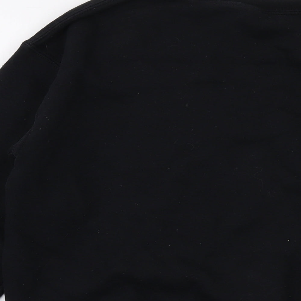 Brooklyn Womens Black Cotton Pullover Sweatshirt Size S Pullover