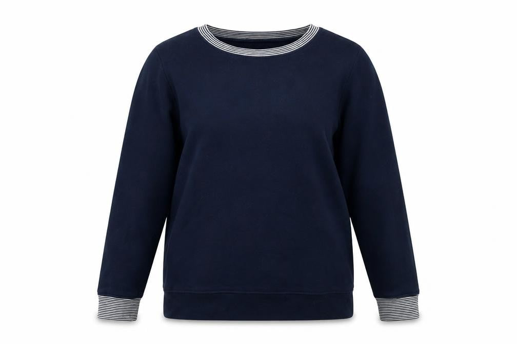 Womens UK Size S Lands' End Blue Pullover Sweatshirt