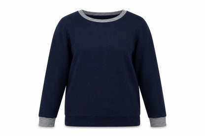 Womens UK Size S Lands' End Blue Pullover Sweatshirt