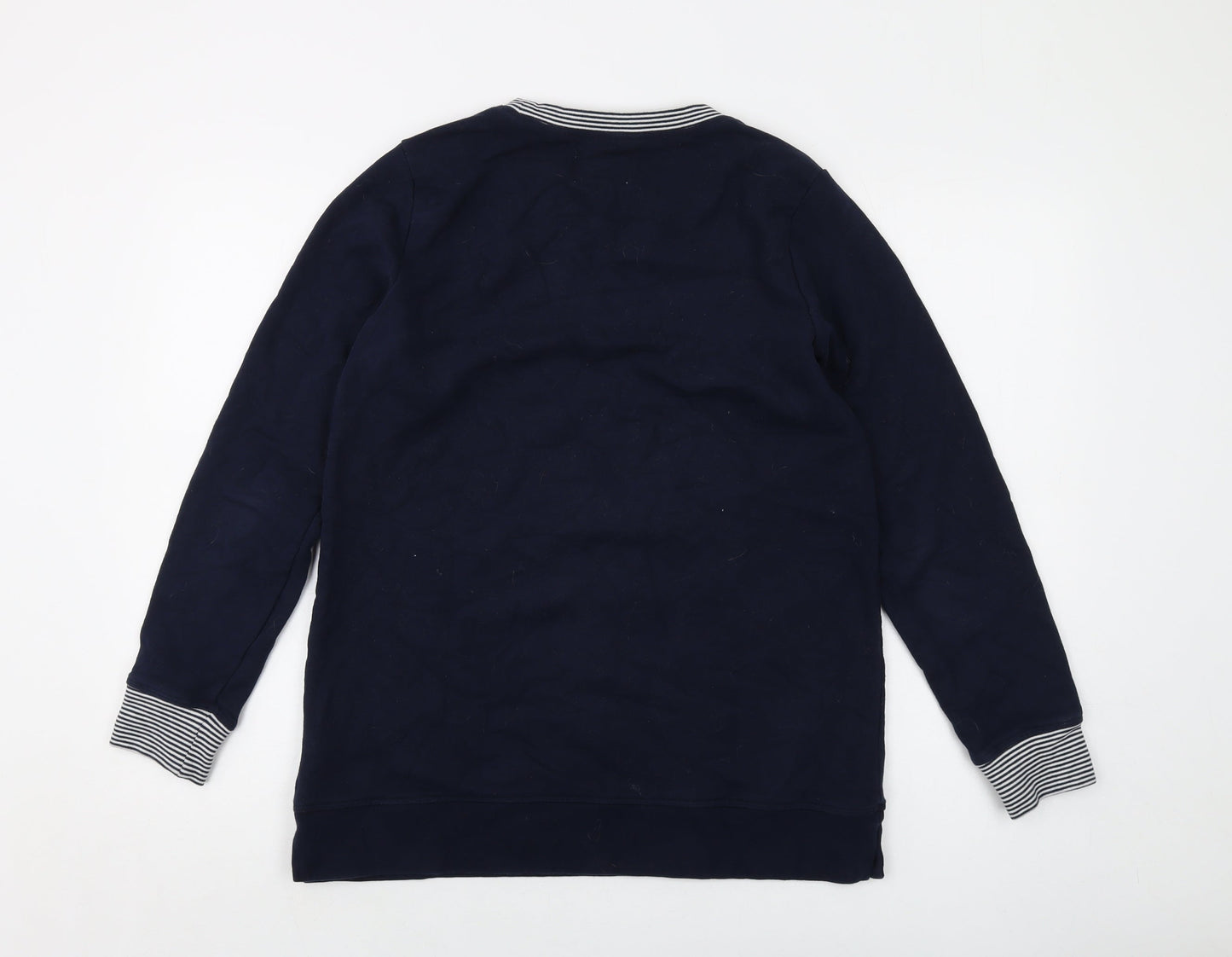 Womens UK Size S Lands' End Blue Pullover Sweatshirt