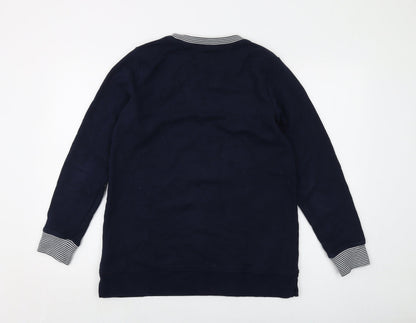 Womens UK Size S Lands' End Blue Pullover Sweatshirt