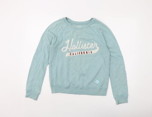 Hollister Womens Green Cotton Pullover Sweatshirt Size XS Pullover