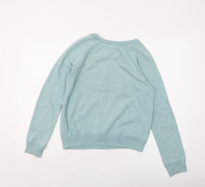 Hollister Womens Green Cotton Pullover Sweatshirt Size XS Pullover