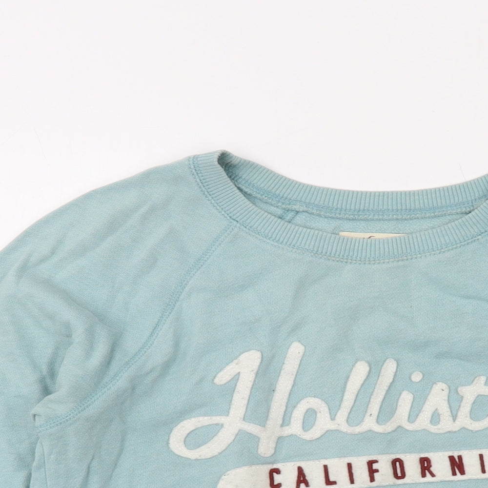 Hollister Womens Green Cotton Pullover Sweatshirt Size XS Pullover