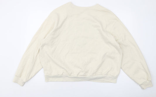 Mens UK Size XL Hollister Beige Pullover Sweatshirt