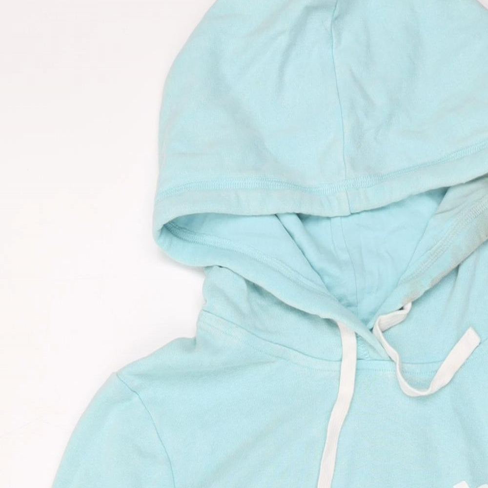 Hollister Womens Blue Cotton Pullover Hoodie Size M Pullover