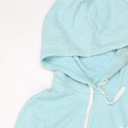 Hollister Womens Blue Cotton Pullover Hoodie Size M Pullover