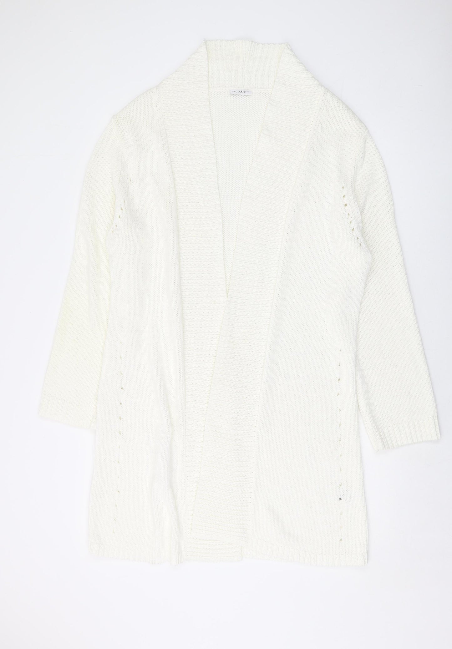 Womens UK Size XL Planet Ivory Cardigan Jumper