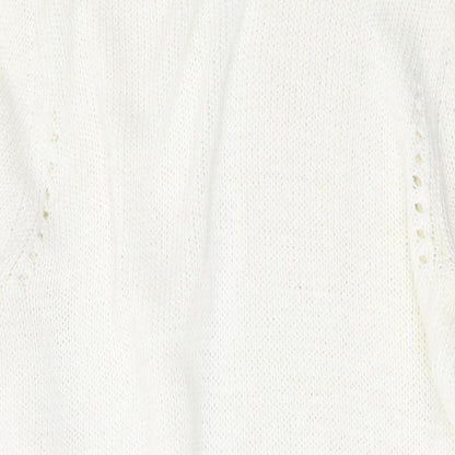 Womens UK Size XL Planet Ivory Cardigan Jumper