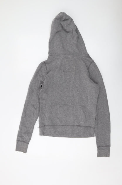 Hollister Womens Grey Cotton Pullover Hoodie Size S Pullover
