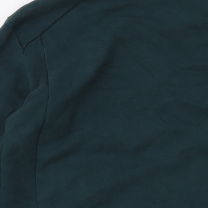 Gym Coffe Mens Green Cotton Pullover Sweatshirt Size S