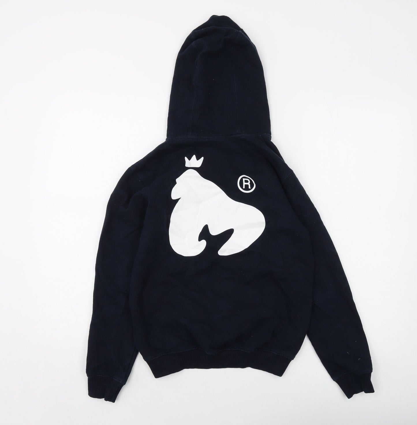Money Boys Blue Cotton Pullover Hoodie Size 12-13 Years Pullover