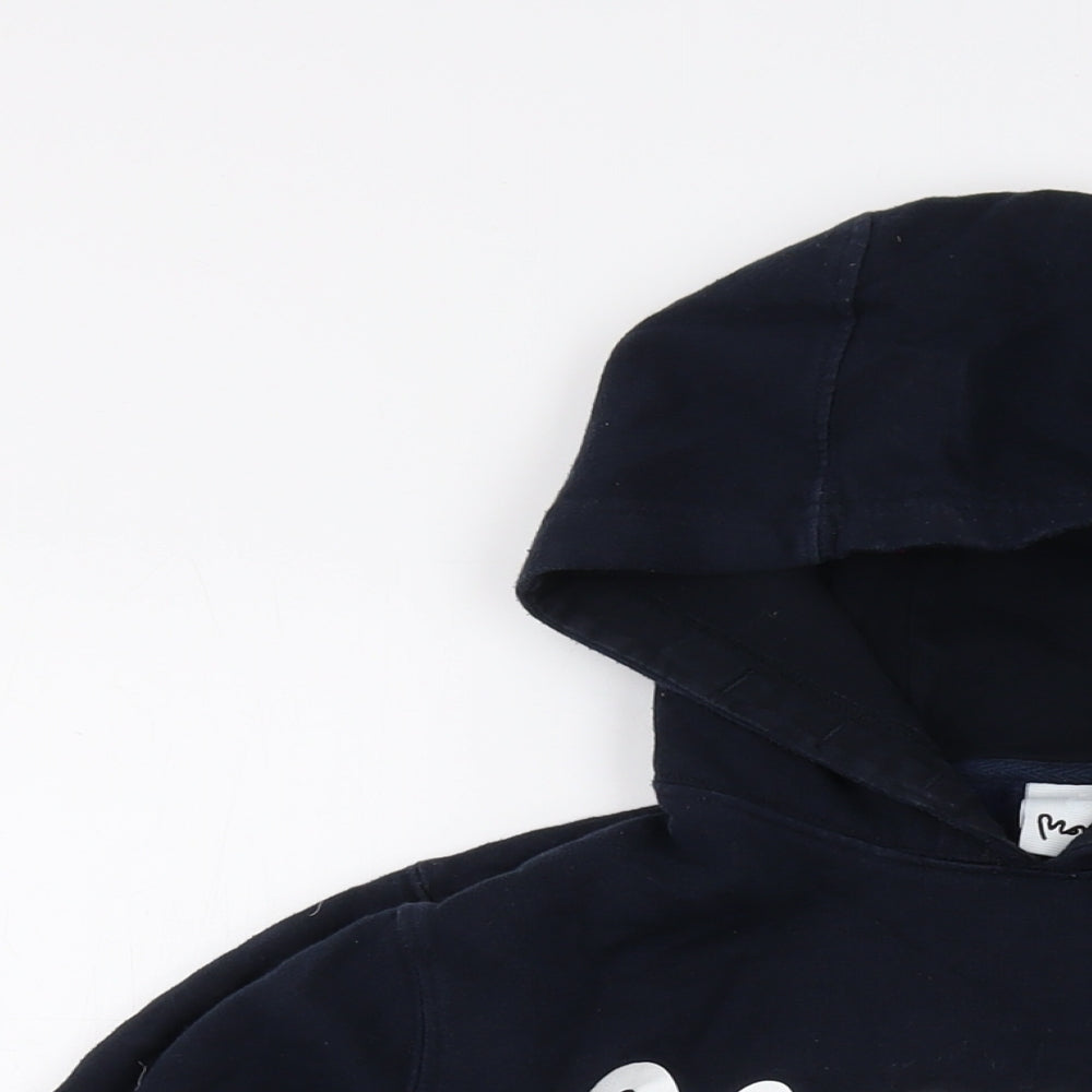 Money Boys Blue Cotton Pullover Hoodie Size 12-13 Years Pullover