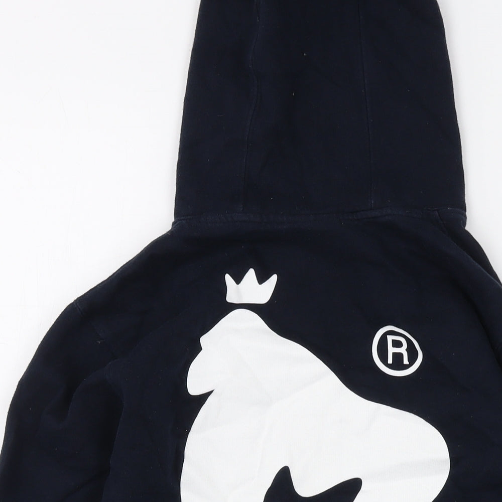 Money Boys Blue Cotton Pullover Hoodie Size 12-13 Years Pullover