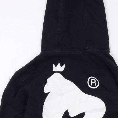 Money Boys Blue Cotton Pullover Hoodie Size 12-13 Years Pullover