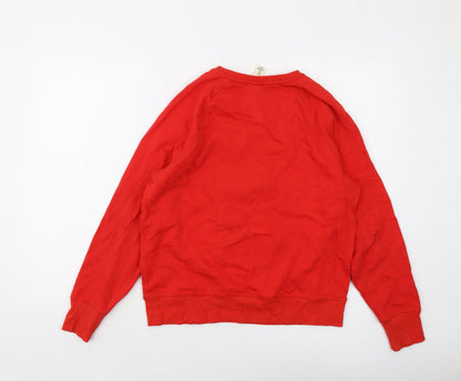 Womens UK Size S Disney Red Pullover Sweatshirt