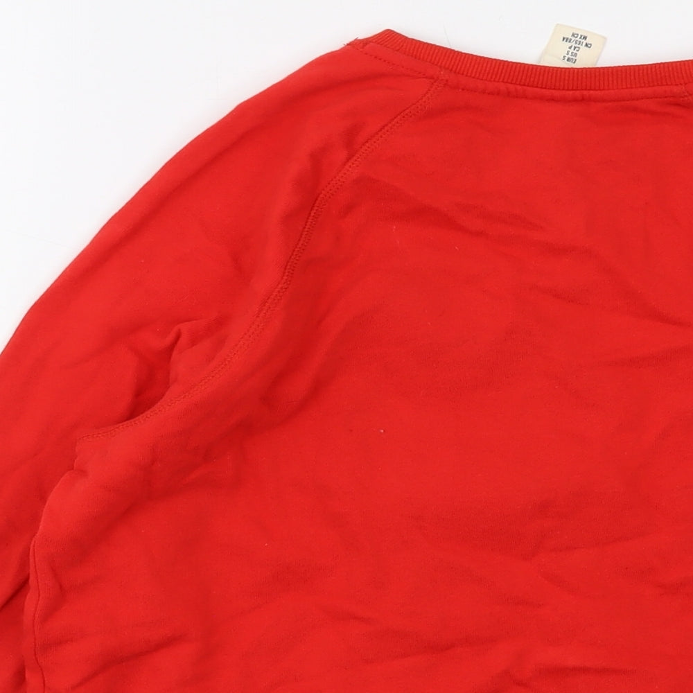 Womens UK Size S Disney Red Pullover Sweatshirt
