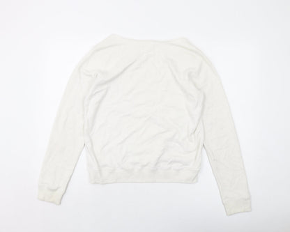 Womens UK Size 12 Jack Wills White Pullover Sweatshirt