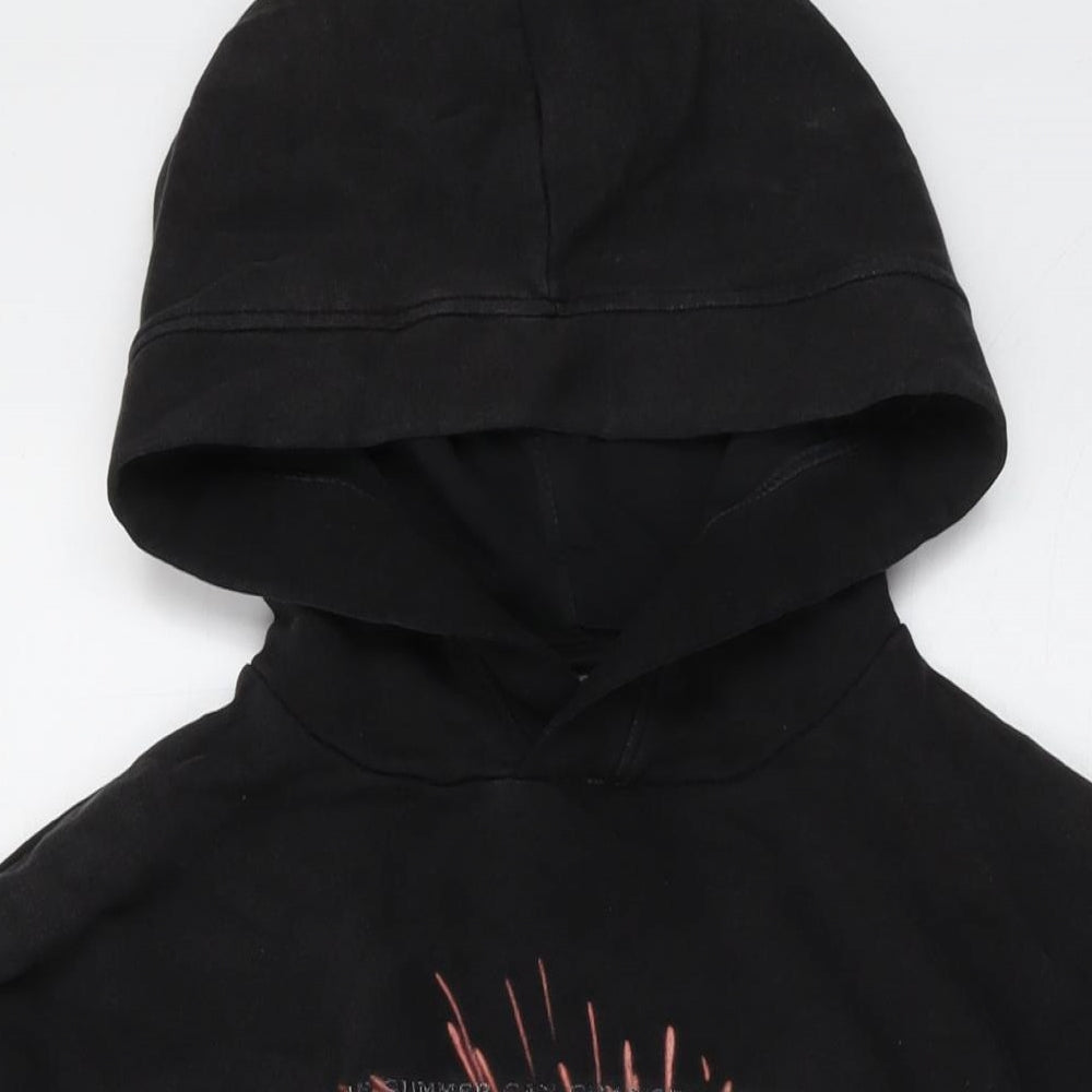Mens UK Size S Stranger Things Black Pullover Hoodie