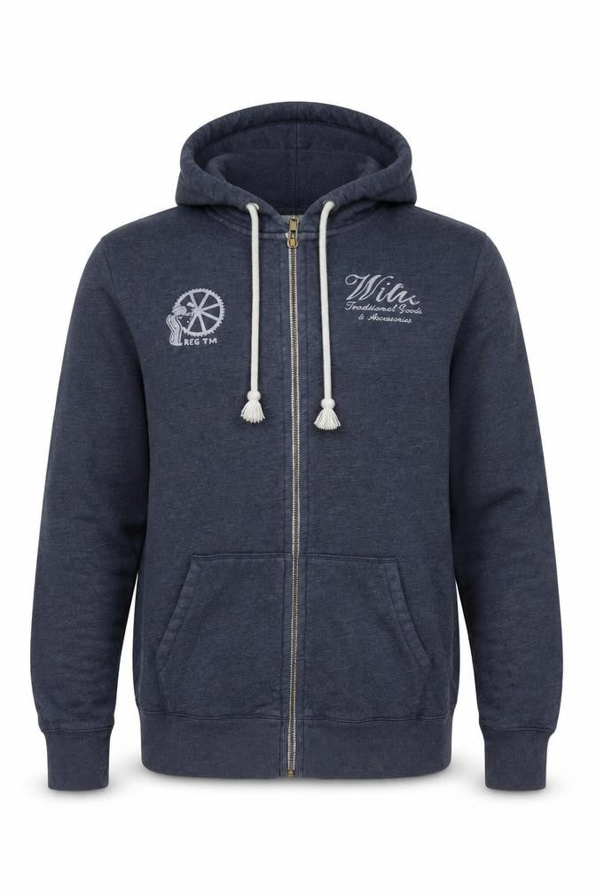 Mens UK Size XS Jack Wills Blue Full Zip Hoodie