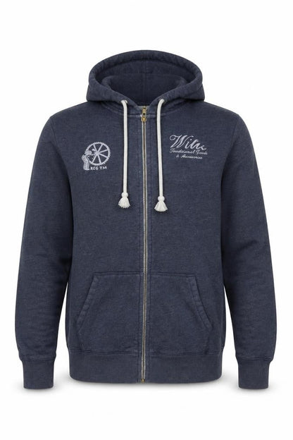 Mens UK Size XS Jack Wills Blue Full Zip Hoodie